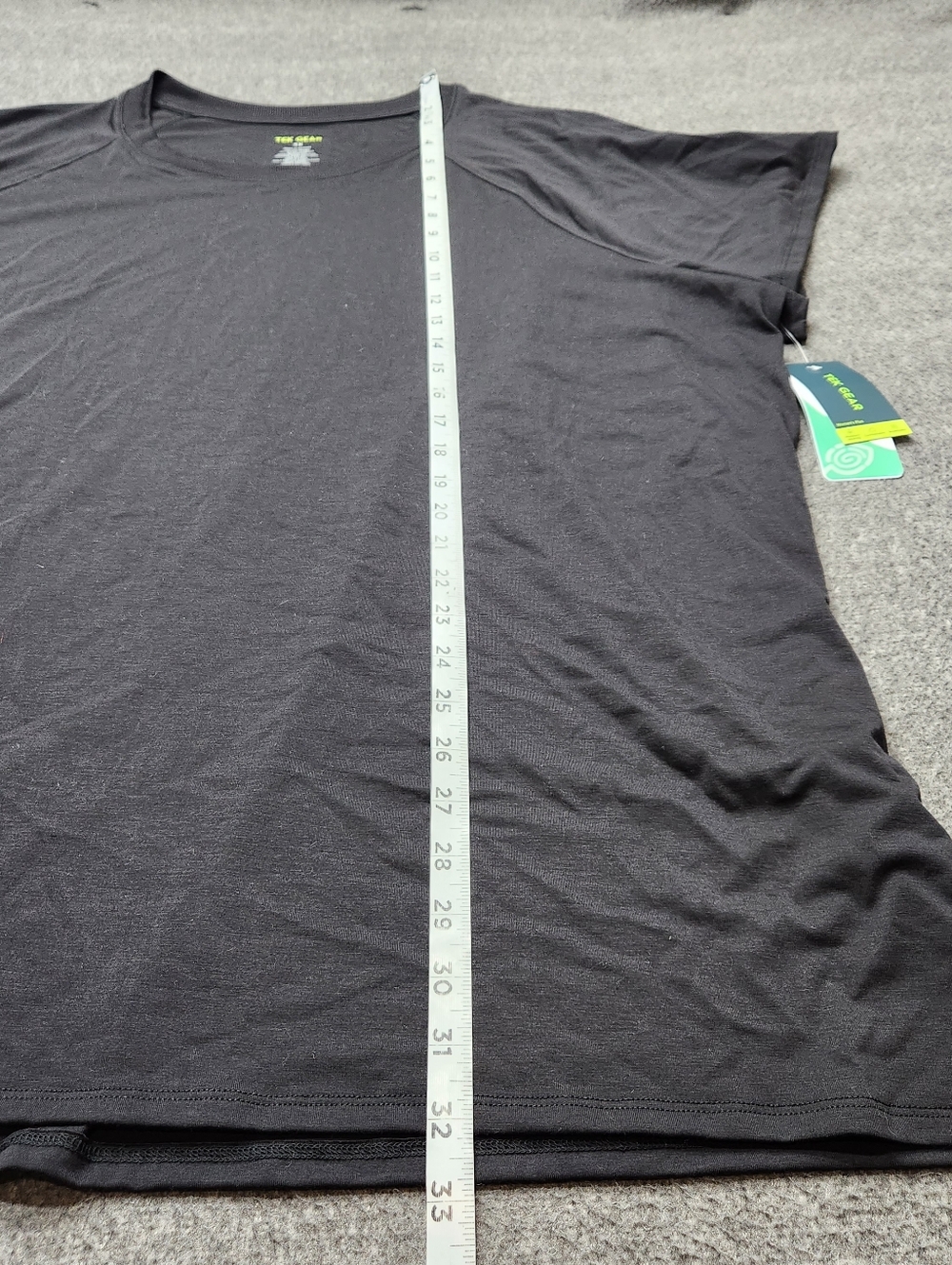 Tek Gear Black Athletic T Shirt Womens 3X Performance Stretch Gym Tee - Picture 2 of 5